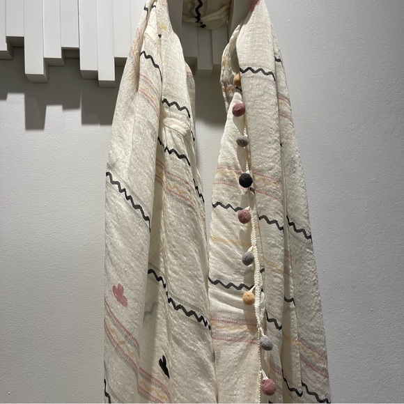 Ann Taylor Loft Pom Pom Infinity Scarf - Picture 7 of 12